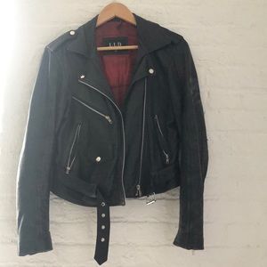 Stylish vintage leather jacket